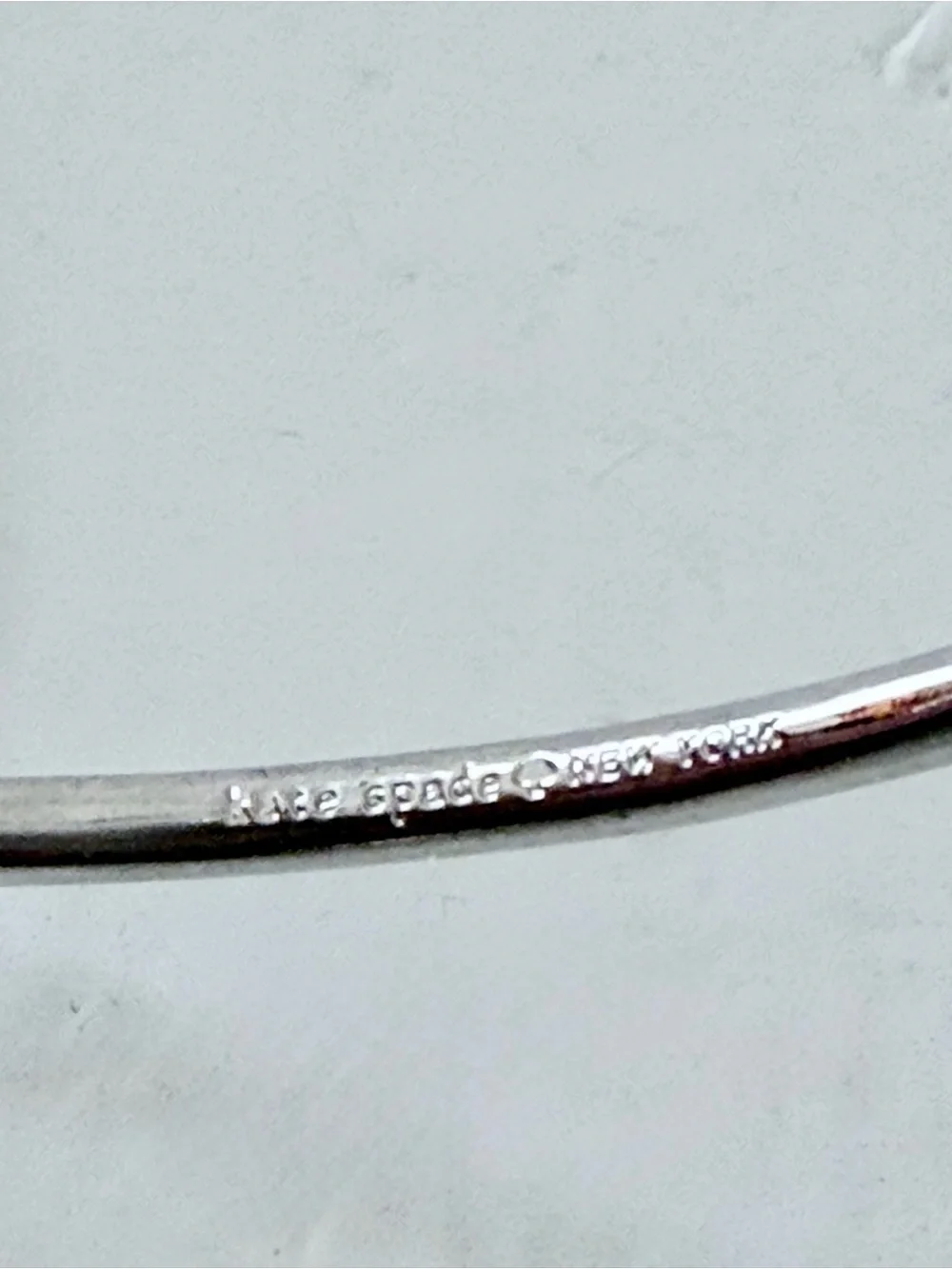 kate spade Silver Bow adjustable Bangle Bracelet - Picture 2 of 5
